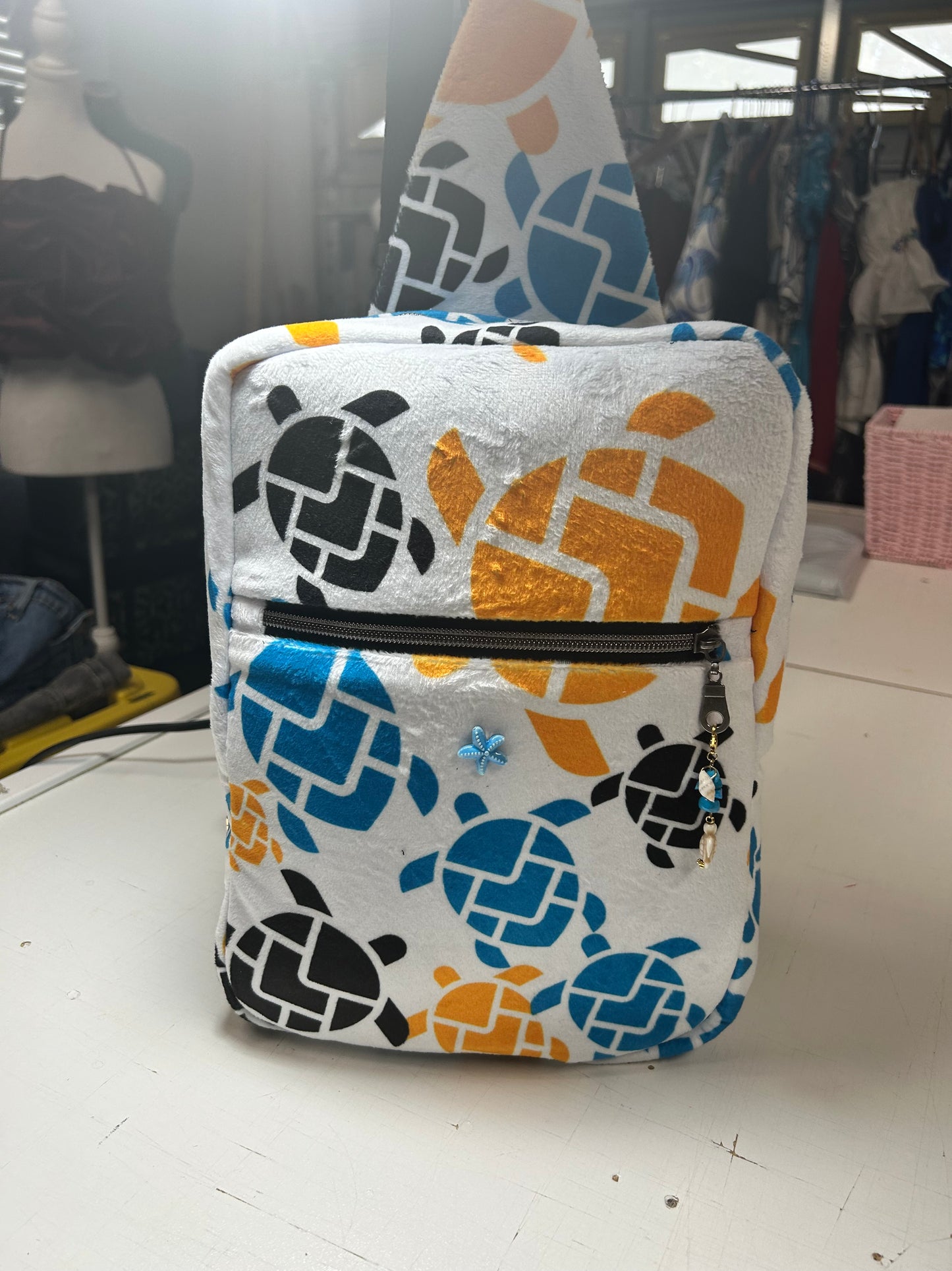 Minky sling bag