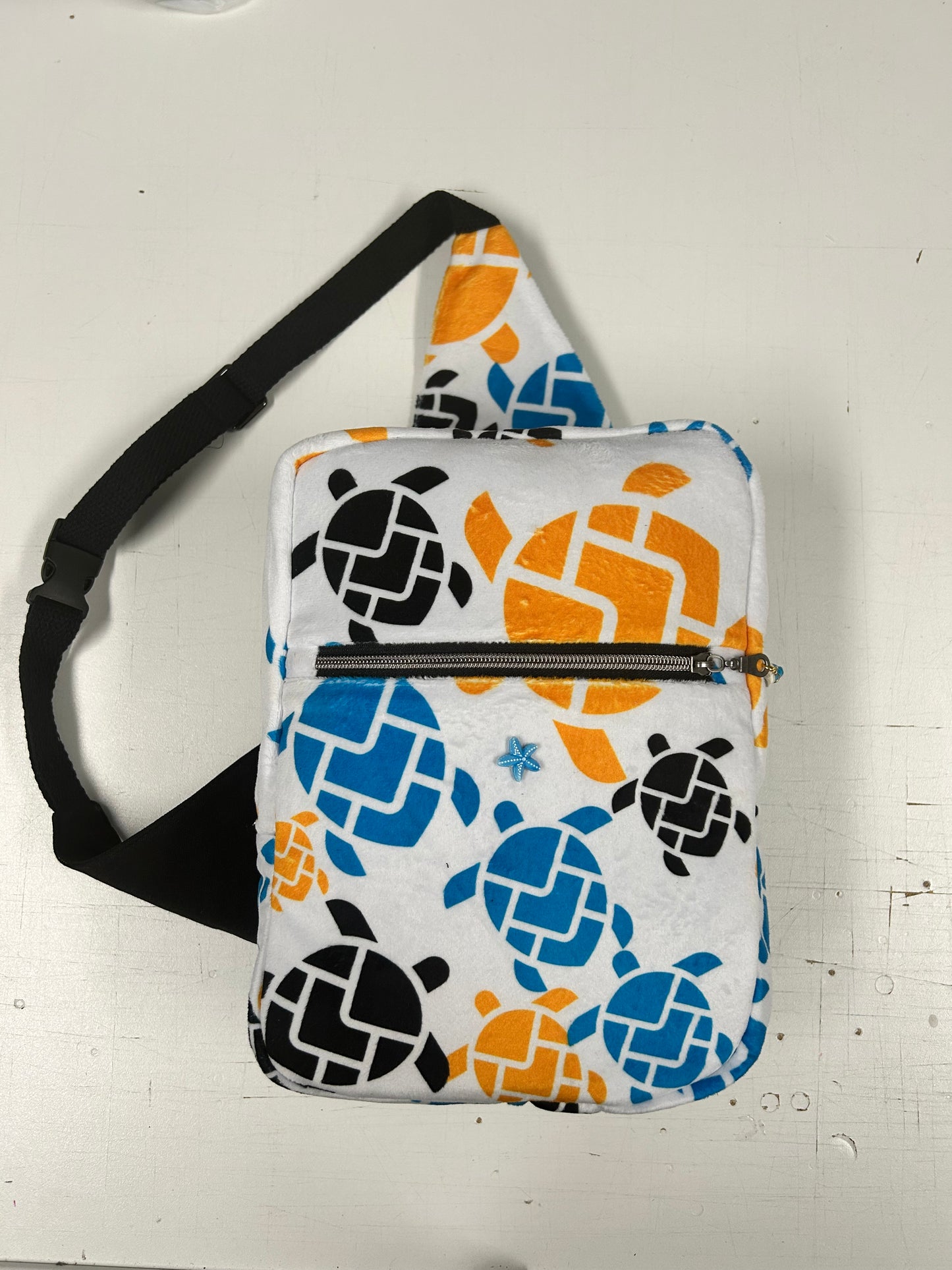 Minky sling bag