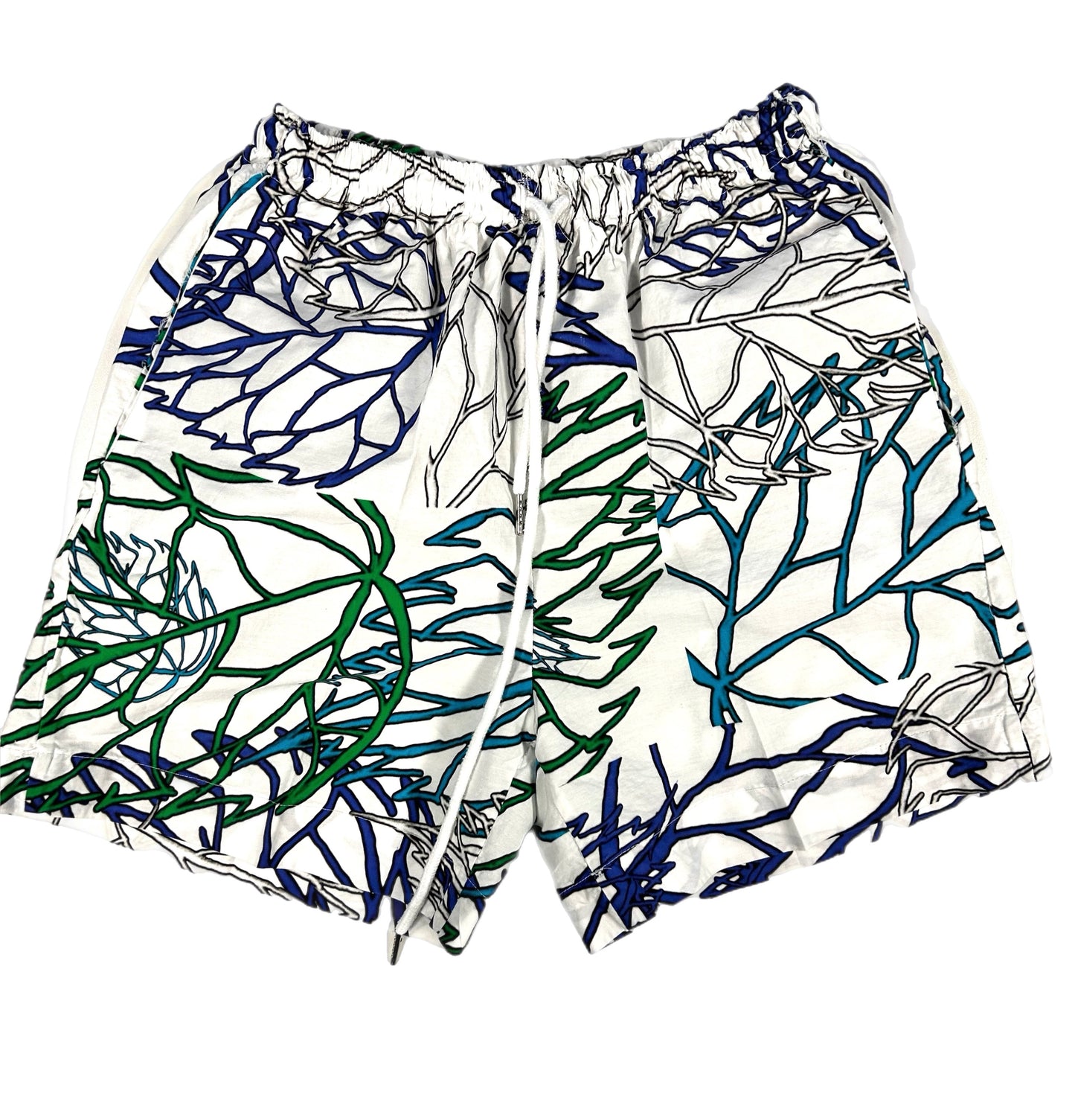 Drawstring cotton shorts